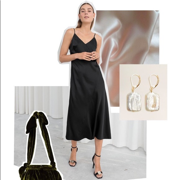 & other stories midi slip dress